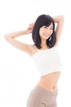 わきをきにしない女性