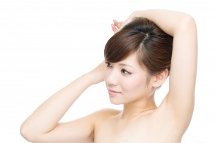 脱毛した女性